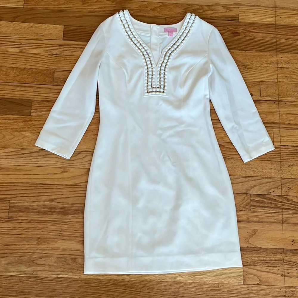 Lily Pulitzer Bennet Bead Crepe Dress - Picture 2 of 4